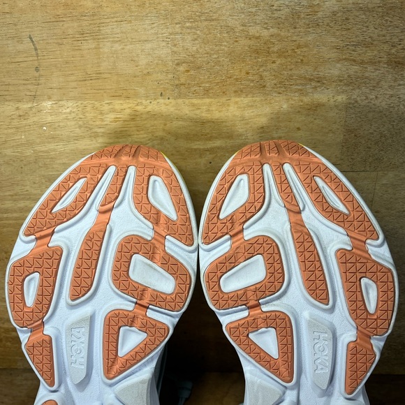 Hoka One One Bondi 8 REFLECTIVE Womens Sz 10 Running Shoes Sneakers Blue Yellow - Picture 10 of 12